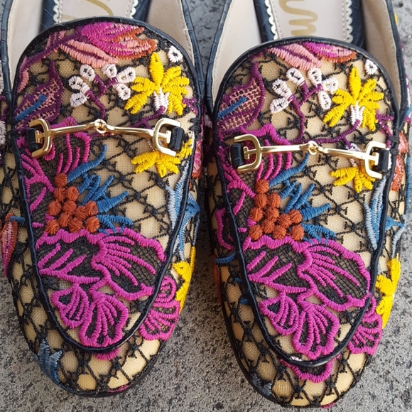 Sam Edelman Shoes - Sam Edelman Floral Embroidered Linnie Bit Mule